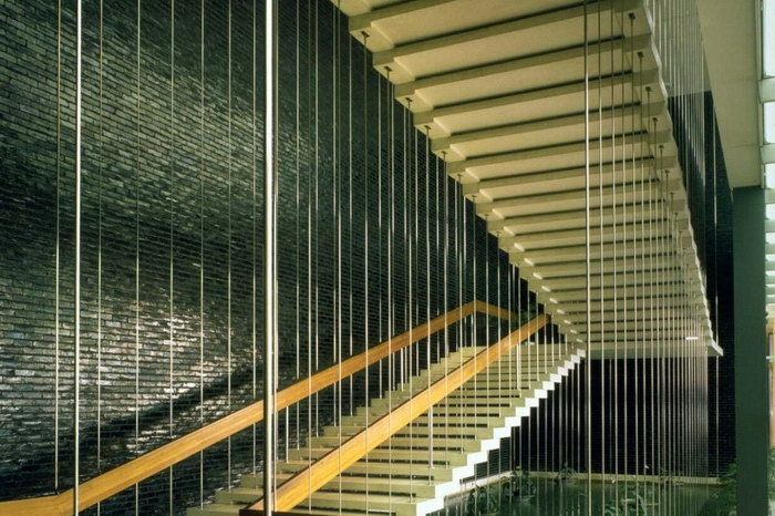 Stairwell General Motors Warren Michigan - 1950S - Giclee Photo Print (newer photo)